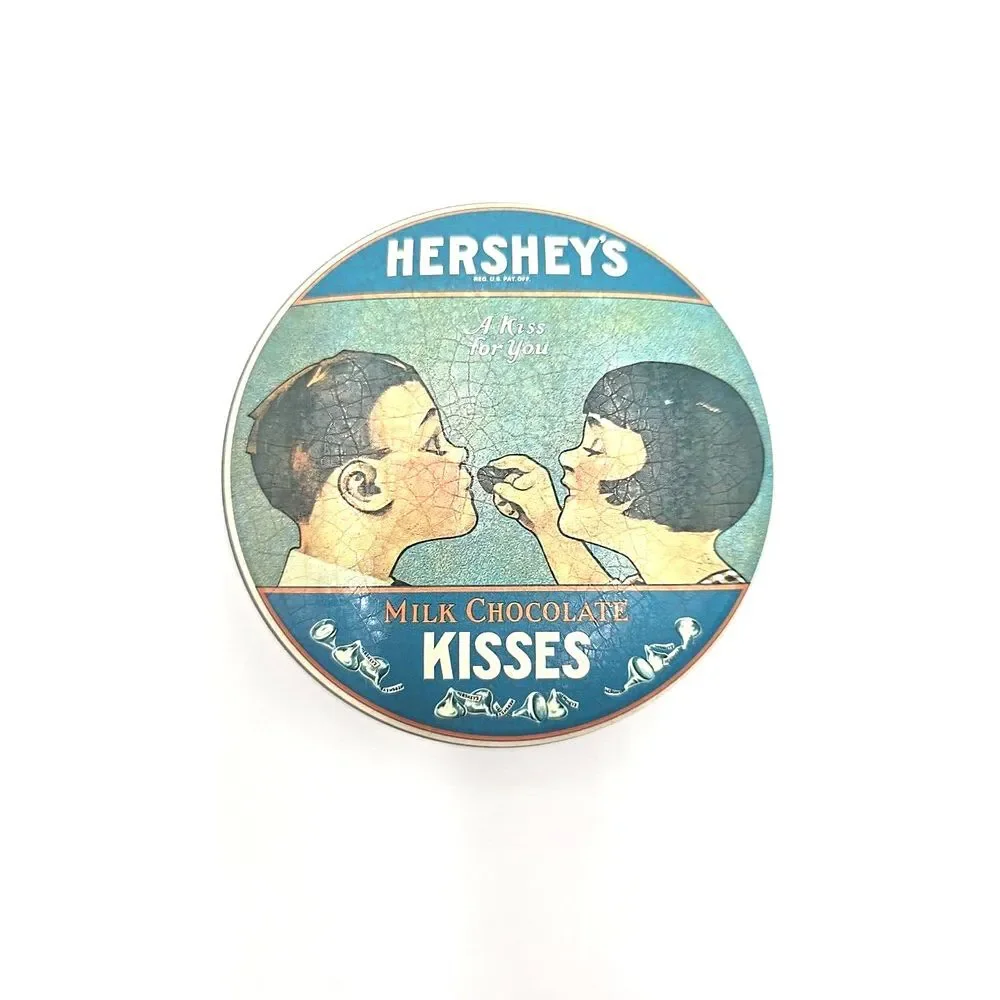 Hershey's Chocolate Tin Can‎ Collectible 1982 Made in England VINTAGE